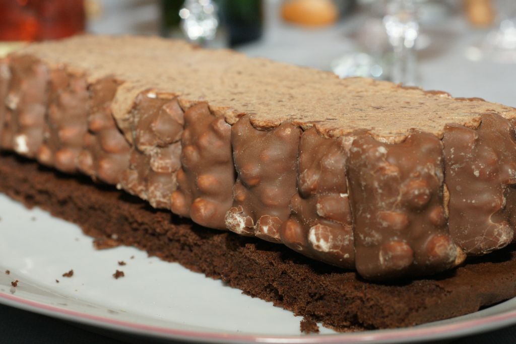 Bûche mousse chocolat ourson guimauve 4