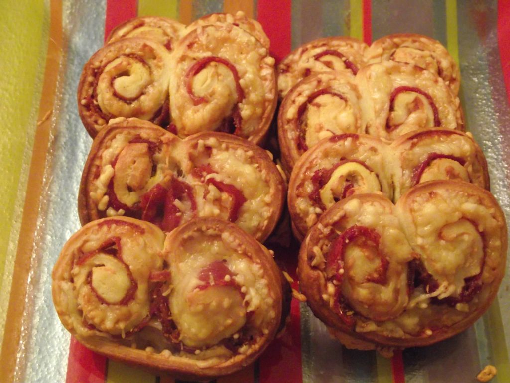 Palmiers jambon fromage