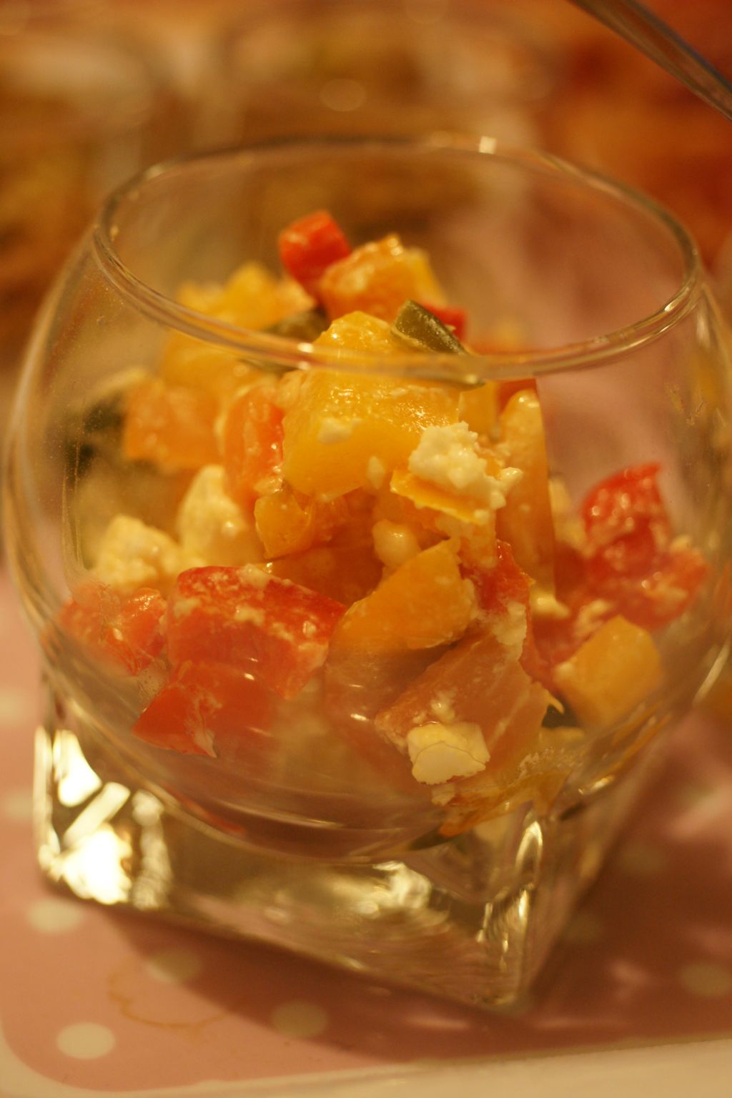 Verrine poivron feta